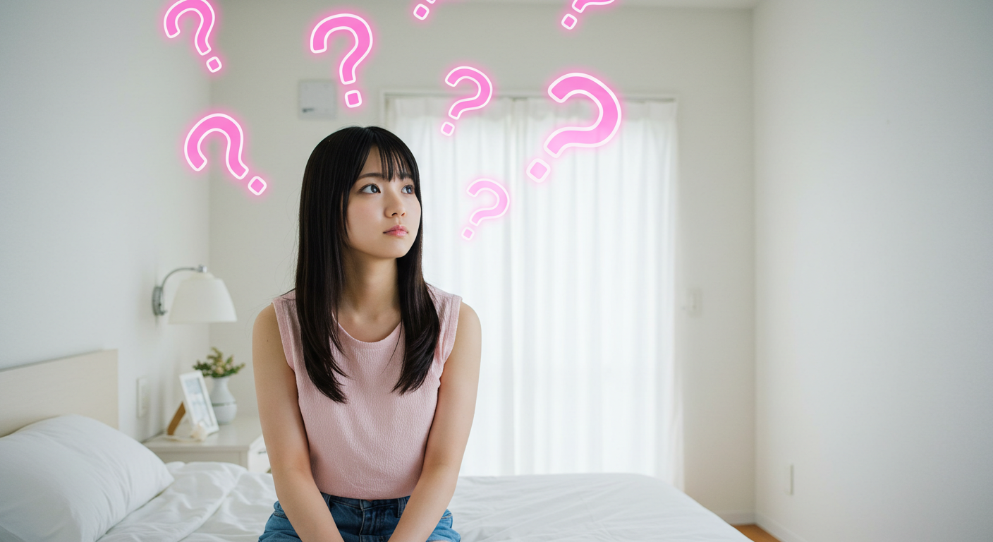 疑問が湧いている女性