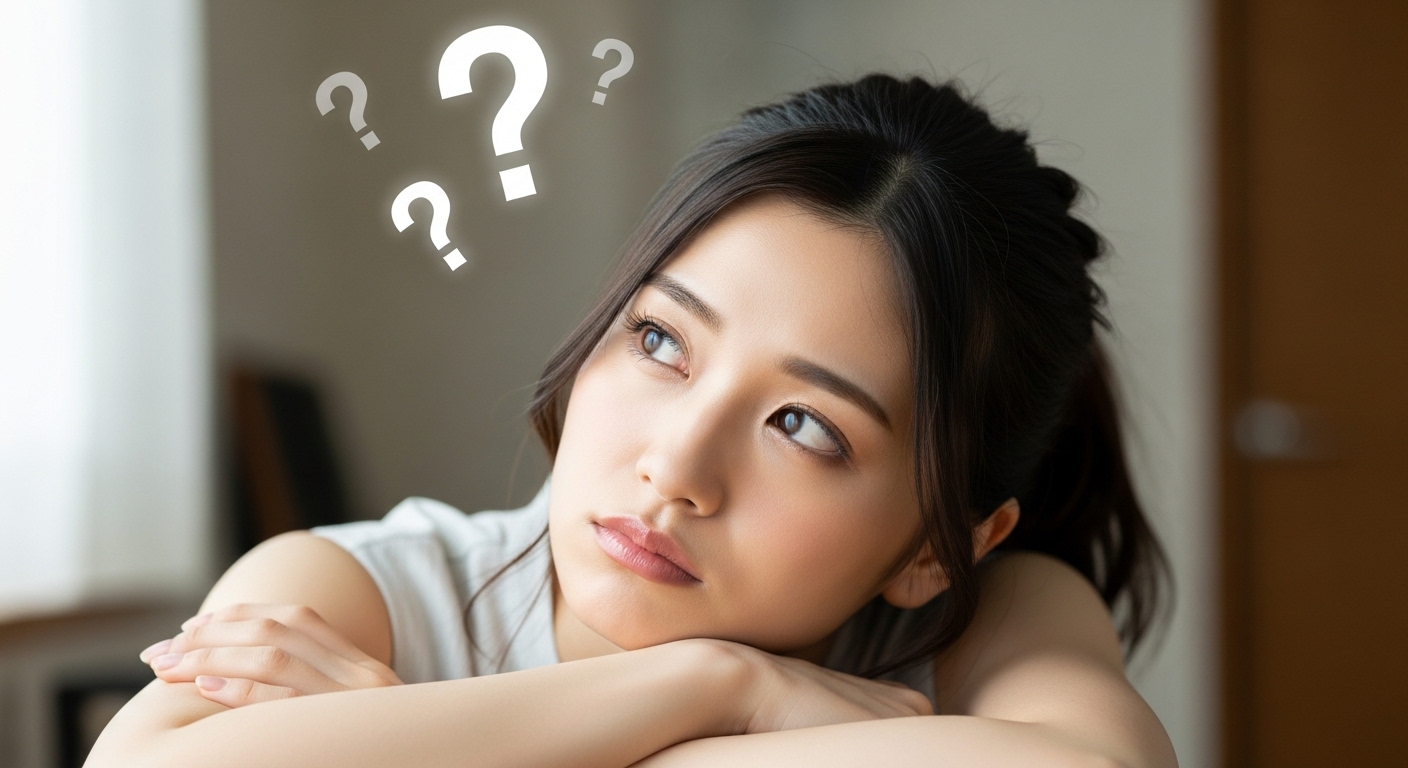 疑問を感じている女性